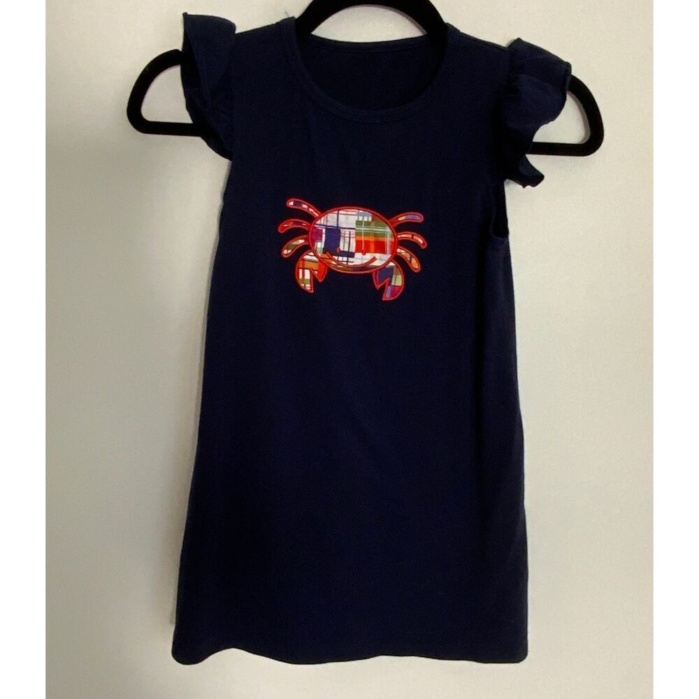 Madres Crab‎ Navy Sundress size 6/7